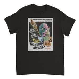 Die Monster Die 1965 Movie Poster T-Shirt - Vintage Horror T-shirts