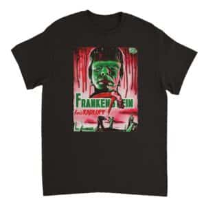 Frankenstein 1931 Movie Poster T-Shirt - Vintage Horror T-shirts