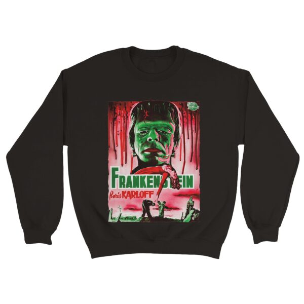Frankenstein 1931 Movie Poster Sweatshirt - Vintage Horror Sweatshirts