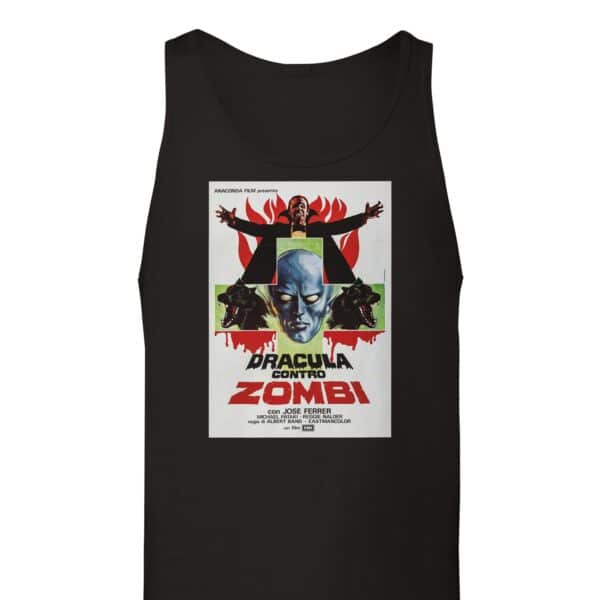 Dracula Contro Zombi 1977 Movie Poster Tank Top - Vintage Horror Tank Tops