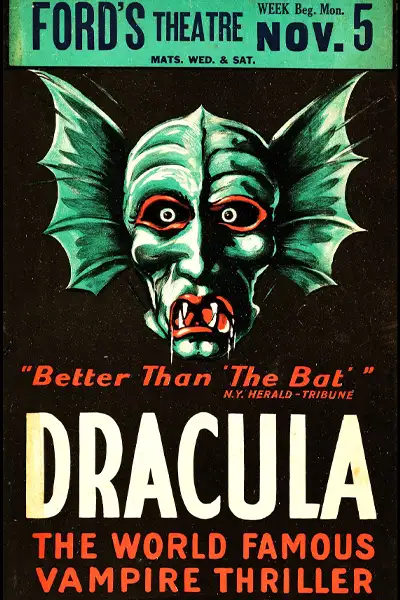 Dracula The World Famous Thriller Movie Poster