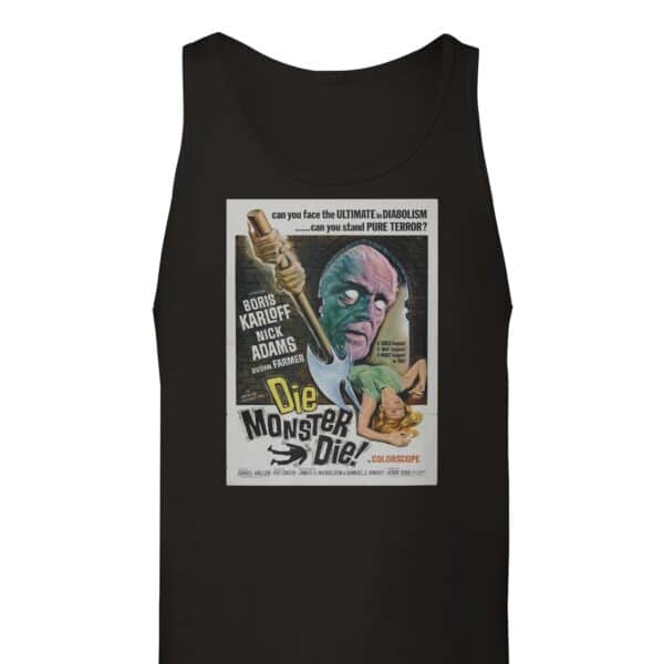 Die Monster Die 1965 Movie Poster Tank Top - Vintage Horror Tank Tops