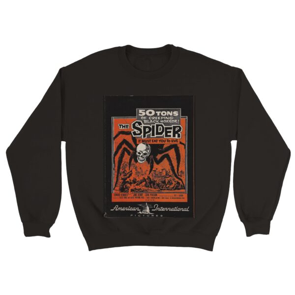 The Spider 1958 Movie Poster Sweatshirt - Vintage Horror Sweatshirts